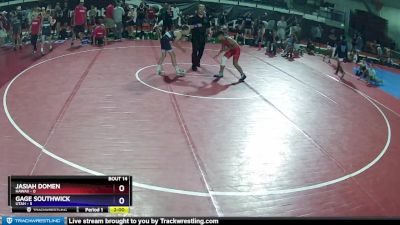 96 lbs Cross Bracket (8 Team) - Jasiah Domen, Hawaii vs Gage Southwick, Utah