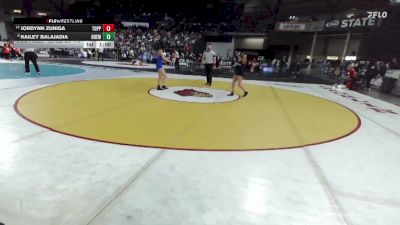 Girls 2A 110 lbs Cons. Semi - Kailey Balajadia, Bremerton (Girls) vs Jordynn Zuniga, Toppenish (Girls)