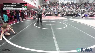 64 lbs Quarterfinal - Maverick Spencer, Keystone Kids Wrestling Club vs Kyler Naifeh, Raw Wrestling Club