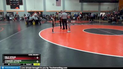 PW-3 lbs Cons. Round 1 - Milo Spear, Marion Wolves vs Connor Letarte, Solon Wrestling Club