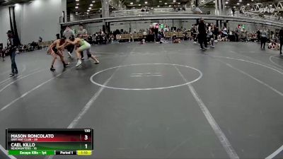 130 lbs Round 3 (4 Team) - Mason Roncolato, Grit Mat Club vs Cael Killo, Headhunters