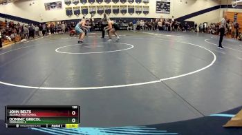 150 lbs Quarterfinal - Dominic Grecol, Strongsville vs John Belts, Alliance High School