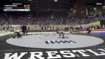 144 lbs Champ. Round 2 - TJ Meyer, Walton-Verona vs Carter Thomas, Union County