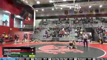 132 lbs Quarterfinal - Tycho Carmichael, Bettendorf vs Titus Counterman, Burlington