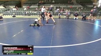 120 lbs Round 2 (4 Team) - Adam Carey, Independence vs Colton Shaffer, Moyer Ultimate Wrestling Club
