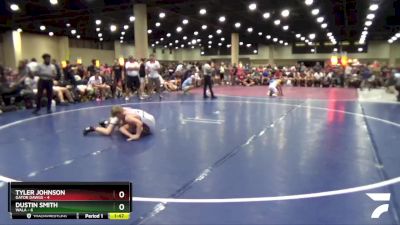 120 lbs Round 4 (6 Team) - Dustin Smith, WALA vs Tyler Johnson, Gator Dawgs