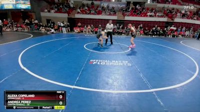 145 lbs Round 2 (8 Team) - Andrea Perez, Canyon Randall vs Alexa Copeland, Springtown