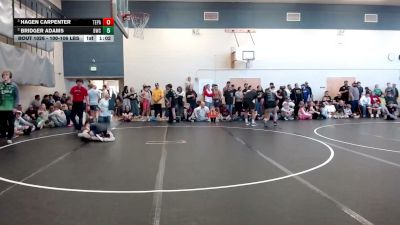 100-106 lbs Semis - Hagen Carpenter, Terreton Panthers vs Bridger Adams, Blackfoot Wrestling Club