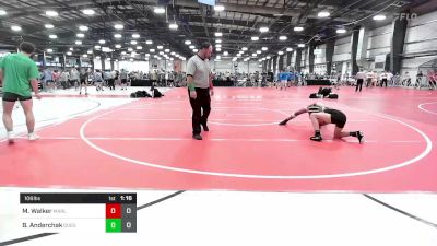 106 lbs Rr Rnd 1 - Michael Walker, Marlboro Wrestling Club vs Bruce Anderchak, Quest School Of Wrestling Black