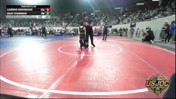 49 lbs Consi Of 16 #2 - Lazerus Westbrook, Texas Elite Wrestling vs Riley Stegeman, Raw Wrestling Club
