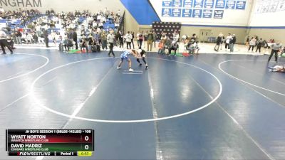 108 lbs Champ. Round 1 - Wyatt Norton, Wasatch Wrestling Club vs David Madriz, Cougars Wrestling Club
