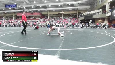 88 lbs Cons. Round 1 - Luke Neal, Bluestem vs Kysen Hughes, Ark City