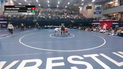 150 lbs 1st Place Match - Dylan Tolliver, Rockwall Heath vs Logan Milsaps, CW College Park