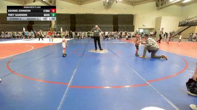 44 lbs Rr Rnd 1 - Adonis Johnson, CT Whale vs Trey Sanders, Mat Assassins Blue