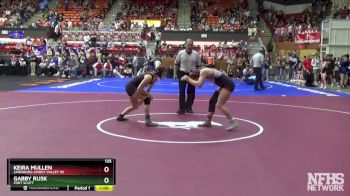 135 lbs Cons. Round 3 - Gabby Rusk, Fort Scott vs Keira Mullen, Lindsborg-Smoky Valley HS