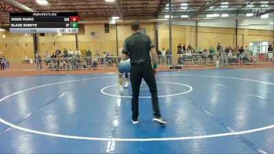 174 lbs Round 2 (6 Team) - Blaze Sumiye, Providence (Mont.) vs Jesse Rubio, Corban University