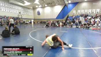 175 lbs Quarterfinal - Fernando Recinos, Uintah Jr High Wrestling vs McCallister Crowley, Cougars Wrestling Club