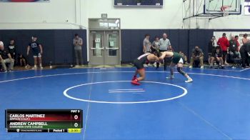 165 lbs Cons. Round 1 - Carlos Martinez, Simpson (Calif.) vs Andrew Campbell, Evergreen State College