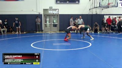 165 lbs Cons. Round 1 - Carlos Martinez, Simpson (Calif.) vs Andrew Campbell, Evergreen State College