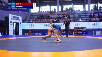 72 kg 1/4 Final - Haticenur Sari, Turkey vs Kylie Renee Welker, United States