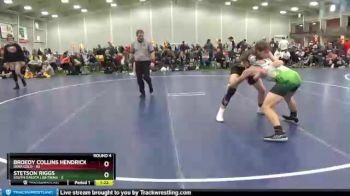 160 lbs Round 4 (6 Team) - Broedy Collins Hendricks, Iowa Gold vs Stetson Riggs, South Dakota Lightning