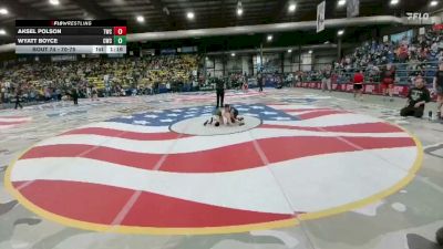 70-75 lbs Round 1 - Wyatt Boyce, Chinook Wrestling Club vs Aksel Polson, Thermopolis Wrestling Club