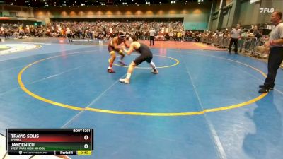 138 lbs Cons. Round 2 - Travis Solis, Sparks vs Jayden Ku, West Park High School