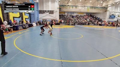 106 lbs Quarterfinal - Adrian Austin, William Penn H.S. vs Mason Catania, Salesianum