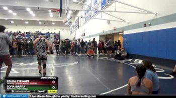 121 lbs Quarterfinal - Zahra Stewart, Yucaipa Thunder Wrestling Club vs Sofia Ibarra, Roosevelt High School