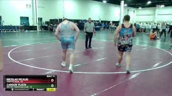 285 lbs Round 4 (6 Team) - Carson Flack, Bad Bay Wrestling Club vs Nicolas Picaud, Team STL Blue