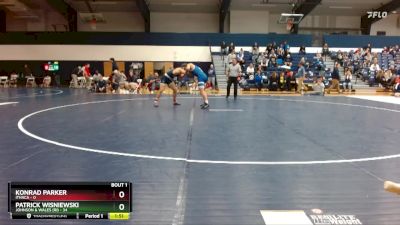 165 lbs Finals (2 Team) - Patrick Wisniewski, Johnson & Wales (RI) vs Konrad Parker, Ithaca