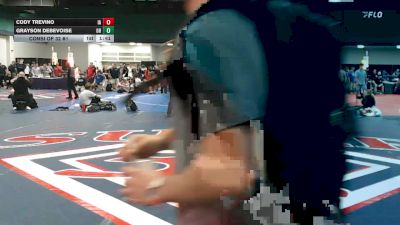 138 lbs Consi Of 32 #1 - Cody Trevino, IA vs Grayson Debevoise, OH
