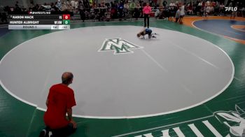60-66 lbs Round 5 - Kason Hack, Frankfort Gladiators vs Hunter Albright, West Frankfort Jr. Redbirds WC