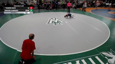 60-66 lbs Round 5 - Kason Hack, Frankfort Gladiators vs Hunter Albright, West Frankfort Jr. Redbirds WC