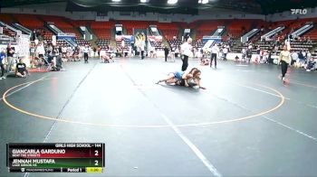 144 lbs Round 5 - Jennah Mustafa, Lake Gibson HS vs Giancarla Garduno, Beat The Streets