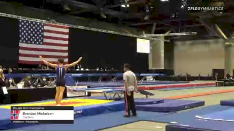 Brenden Mickelsen - Double Mini Trampoline, DeVeau's - 2021 USA Gymnastics Championships