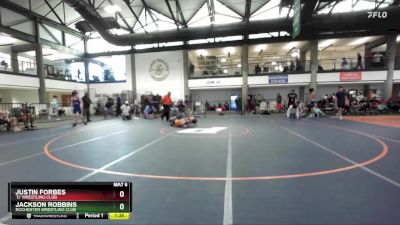 107-117 lbs Semifinal - Jackson Robbins, Rochester Wrestling Club vs Justin Forbes, `D` Wrestling Club