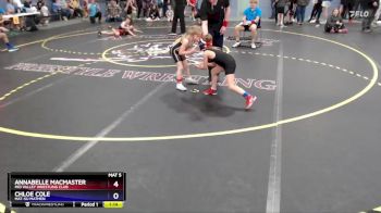 55 lbs Cons. Round 3 - Annabelle MacMaster, Mid Valley Wrestling Club vs Chloe Cole, Mat-Su Matmen