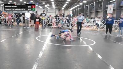 70 lbs Round 4 (2:15pm Saturday) - Kayleigh Vest, Minnesota Funky Singlets vs Charlotte Difrancisco, NCWAY National Team