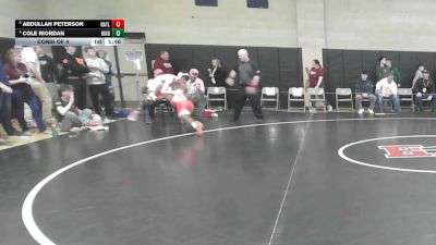 144 lbs Consi Of 4 - Abdullah Peterson, North Attleborough vs Cole Riordan, Hingham