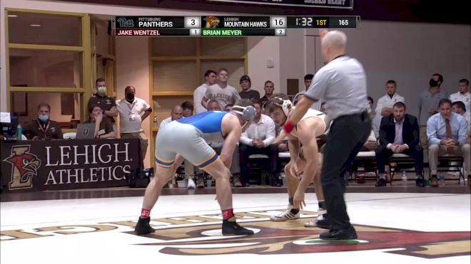 165 lbs Match - Brian Meyer, Lehigh vs Jake Wentzel, Pittsburgh