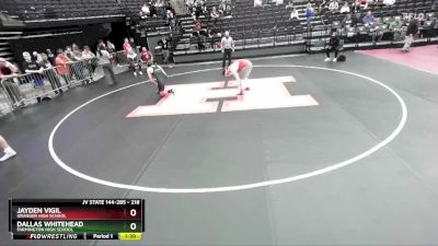 218 lbs Cons. Round 2 - Jayden Vigil, Granger High School vs Dallas Whitehead, Farmington High School