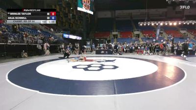 120 lbs Champ. Rd Of 64 - Brinlee Taylor, OK vs Julia Schnell, CO