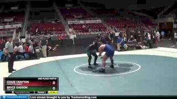 220 lbs 3rd Place Match - Bryce Gadson, Cox Mill vs Chase Crayton, Mount Pleasant