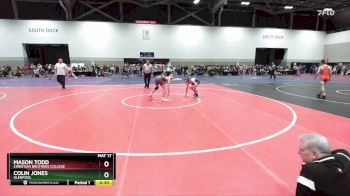 132 lbs Cons. Round 2 - Colin Jones, Glenpool vs Mason Todd, Christian Brothers College