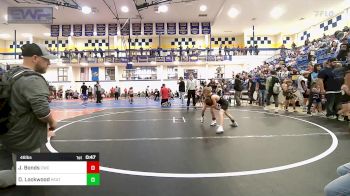 46 lbs Consi Of 16 #2 - Jaxon Bonds, Claremore Wrestling Club vs Dylan Lockwood, Heat