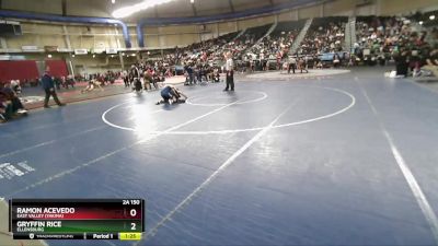 2A 150 lbs Champ. Round 1 - Ramon Acevedo, East Valley (Yakima) vs Gryffin Rice, Ellensburg