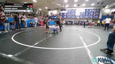 73 lbs Rr Rnd 1 - Zamaree Washington, Del City Little League Wrestling vs Hendrix Henley, Chickasha Youth Wrestling