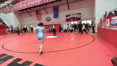 JH 138 lbs Champ. Round 1 - Elleaha Krueger-Benjamin, EISENHOWER vs Dylan Martinez, ELK CITY