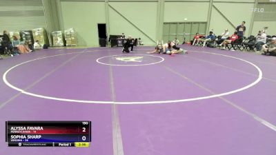 190 lbs Placement Matches (8 Team) - Alyssa Favara, Pennsylvania vs Sophia Sharp, Virginia